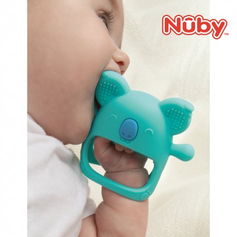 Nuby手握式矽膠固齒器