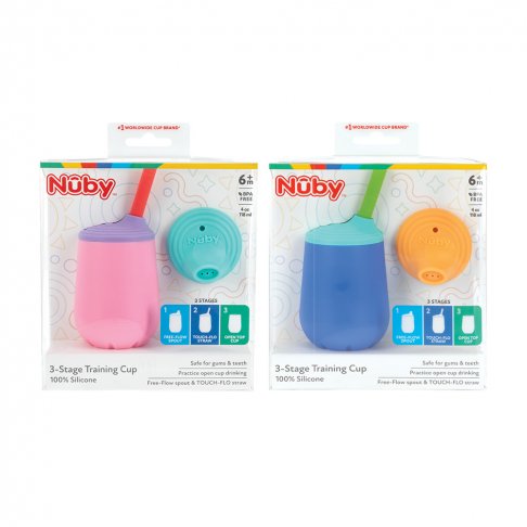Nuby幼兒學習水杯三階段組