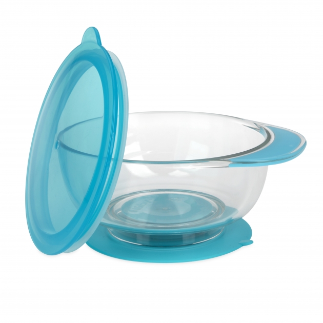 Tritan 吸盤碗(藍/粉) 1