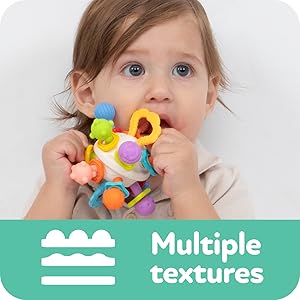 Nuby扭扭觸覺球固齒玩具