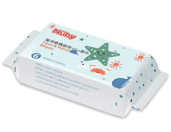 Nuby海洋奇遇迷你HOLD濕巾(箱購_160包)