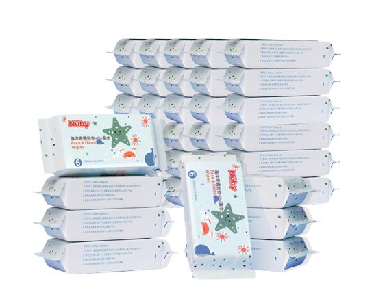 Nuby海洋奇遇迷你HOLD濕巾(箱購_160包)