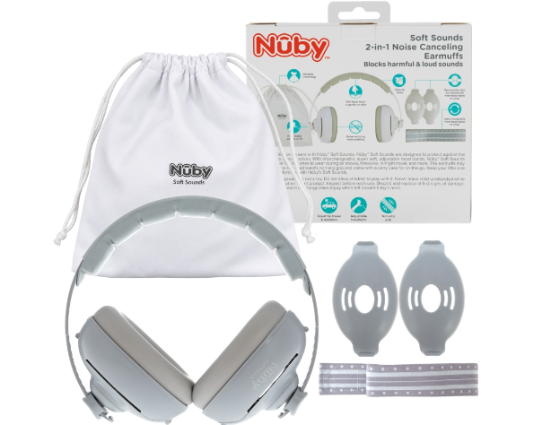 Nuby 2-in-1 嬰童降噪隔音耳罩(附收納袋)