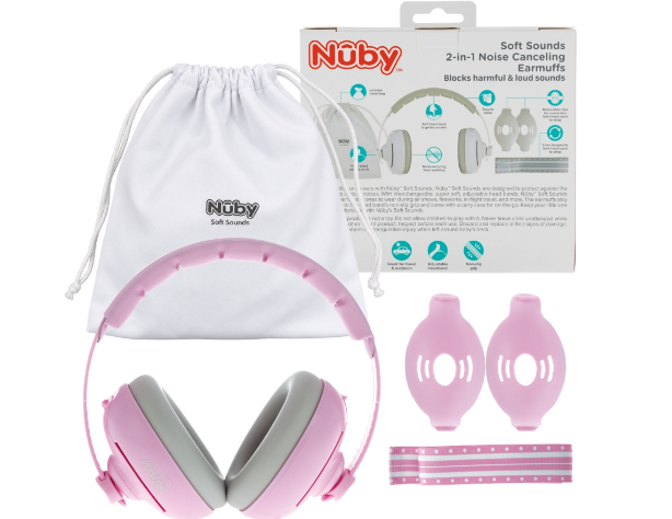 Nuby 2-in-1 嬰童降噪隔音耳罩(附收納袋)