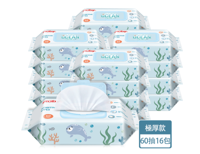 Nuby 海洋系列極厚柔濕巾