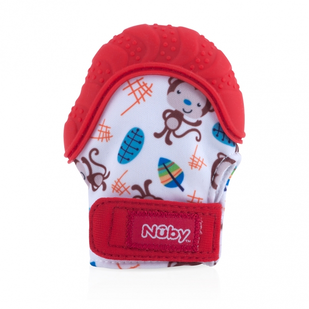 Nuby咬咬固齒手套(附收納袋)