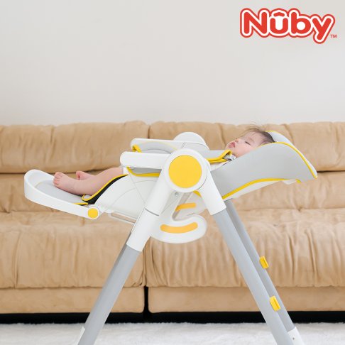 NUBY多段式兒童高腳餐椅（黃／粉／藍） 7