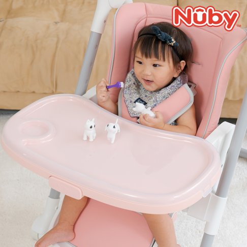 NUBY多段式兒童高腳餐椅（黃／粉／藍） 5