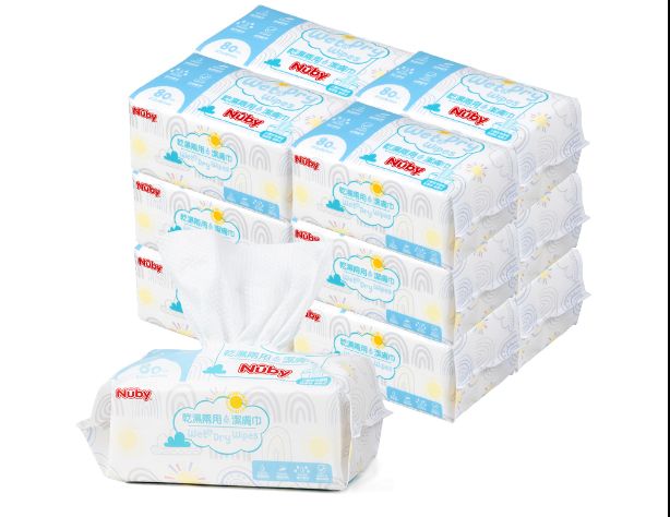 Nuby 乾濕兩用潔膚巾