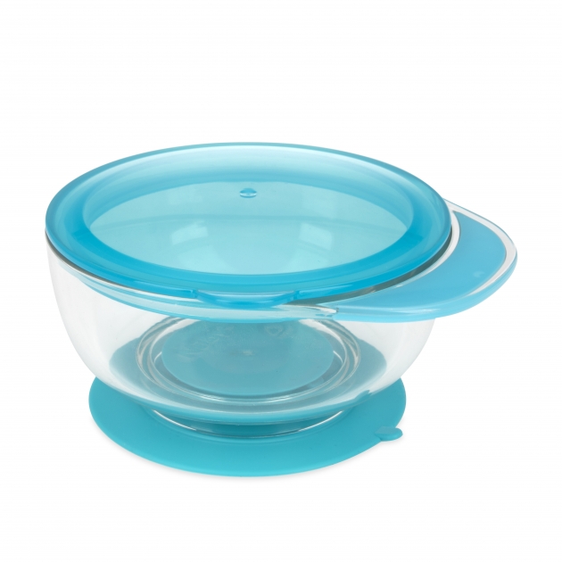 Tritan 吸盤碗(藍/粉) 2