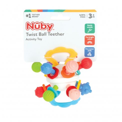 Nuby扭扭觸覺球固齒玩具