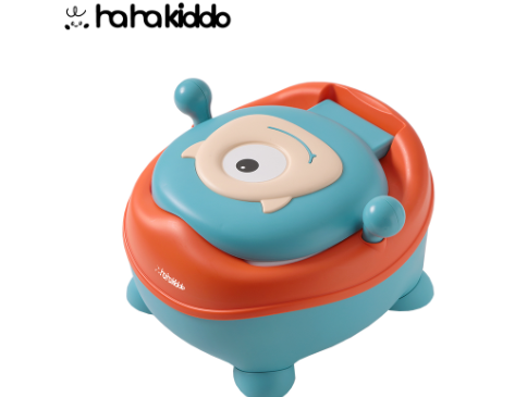 haha kiddo小怪獸兒童學習馬桶(藍)
